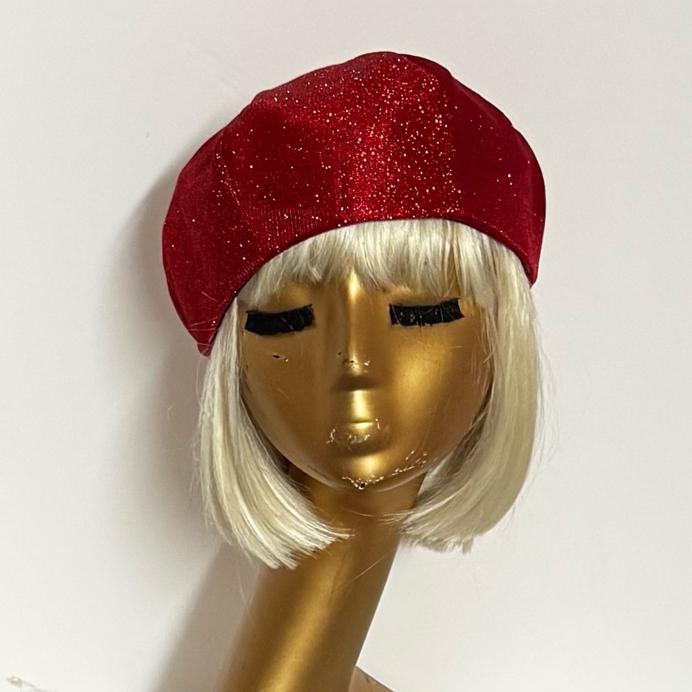 Elegant Red Beret for Women